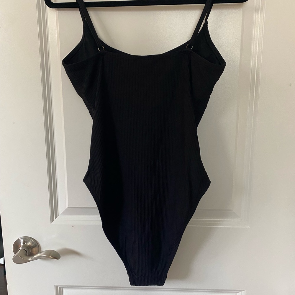 Andie Amalfi Black Ribbed Large Tall